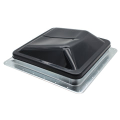 Ventline V2119-503-00 Ventadome V2119 Series Radius Corner Powered Ventilator 12V DC - Smoke Lid, Birch White Screen