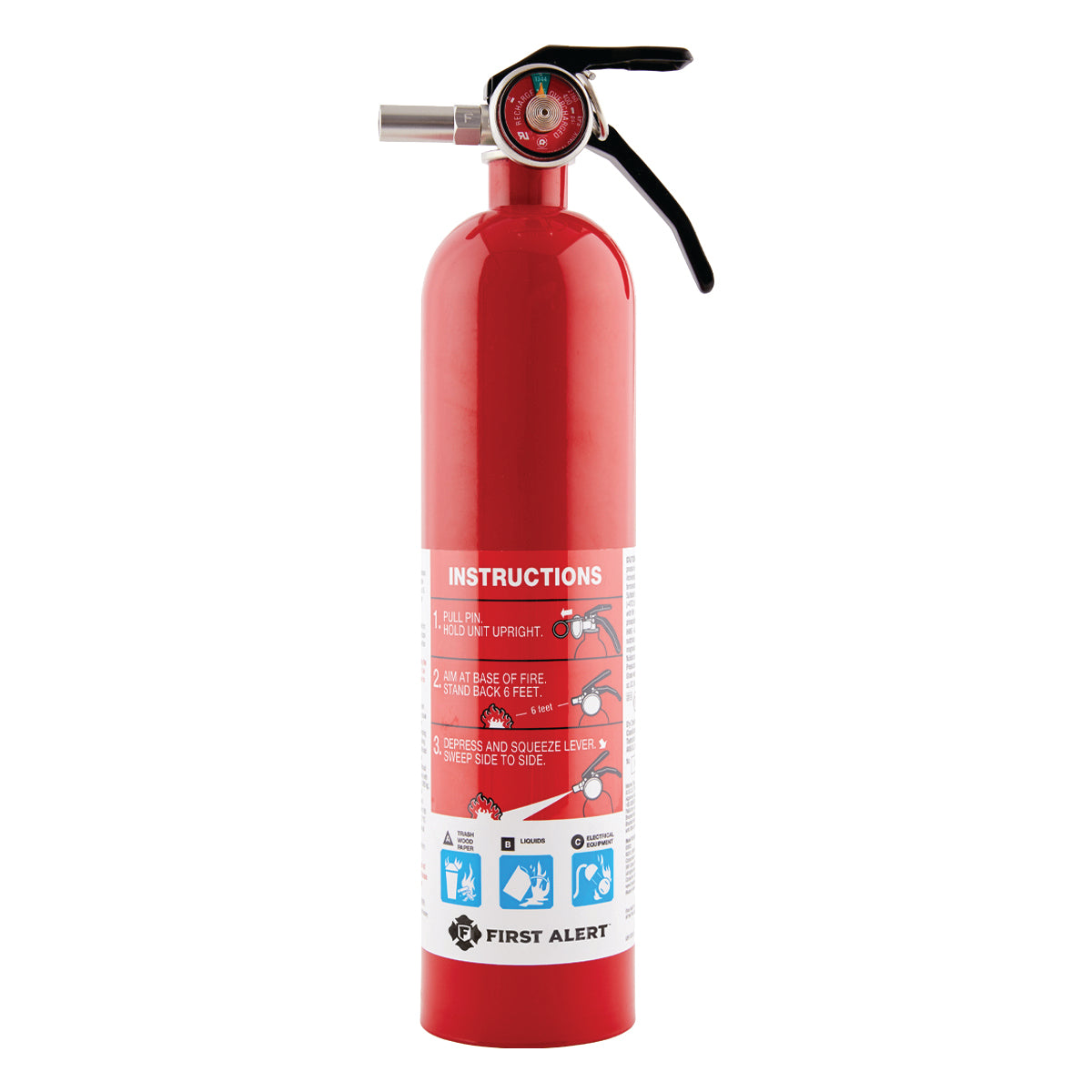 First Alert FE1A10GOA General Purpose Fire Extinguisher 1-A:10-B:C - Red