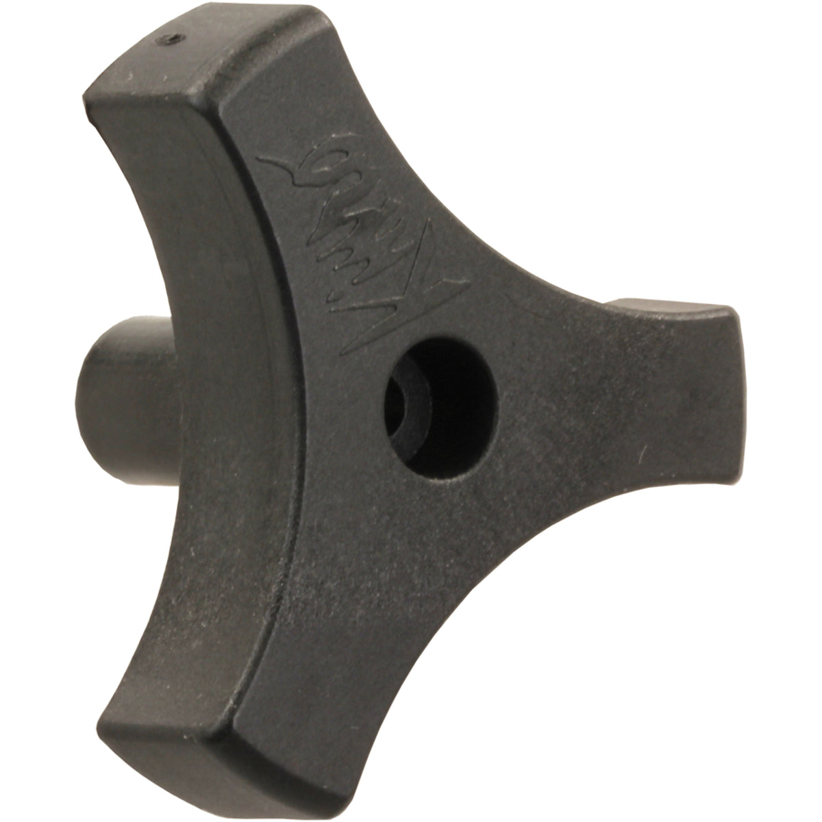 JR Products 20195 Tri-Lug Window Knob - 13/16", Black
