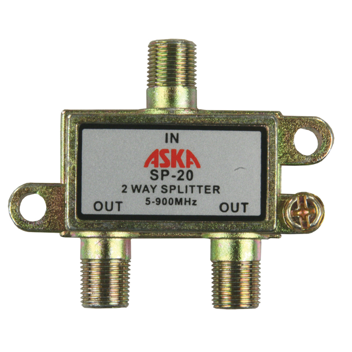 JR Products 47335 2-Way TV Line Splitter