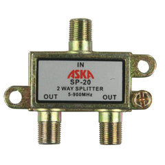 JR Products 47335 2-Way TV Line Splitter