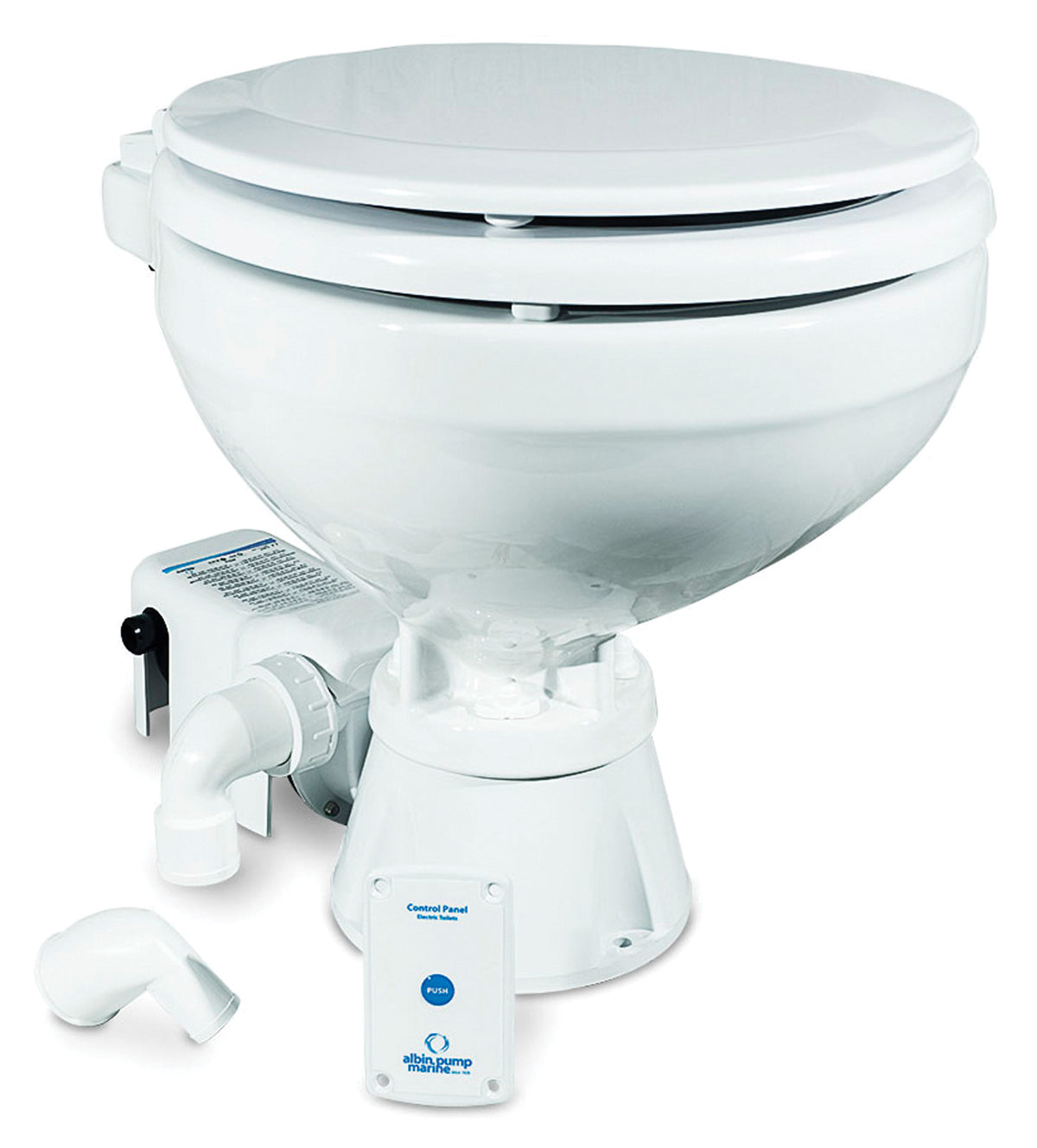 Albin 07-02-004 Standard Electric EVO Compact Toilet - 12V