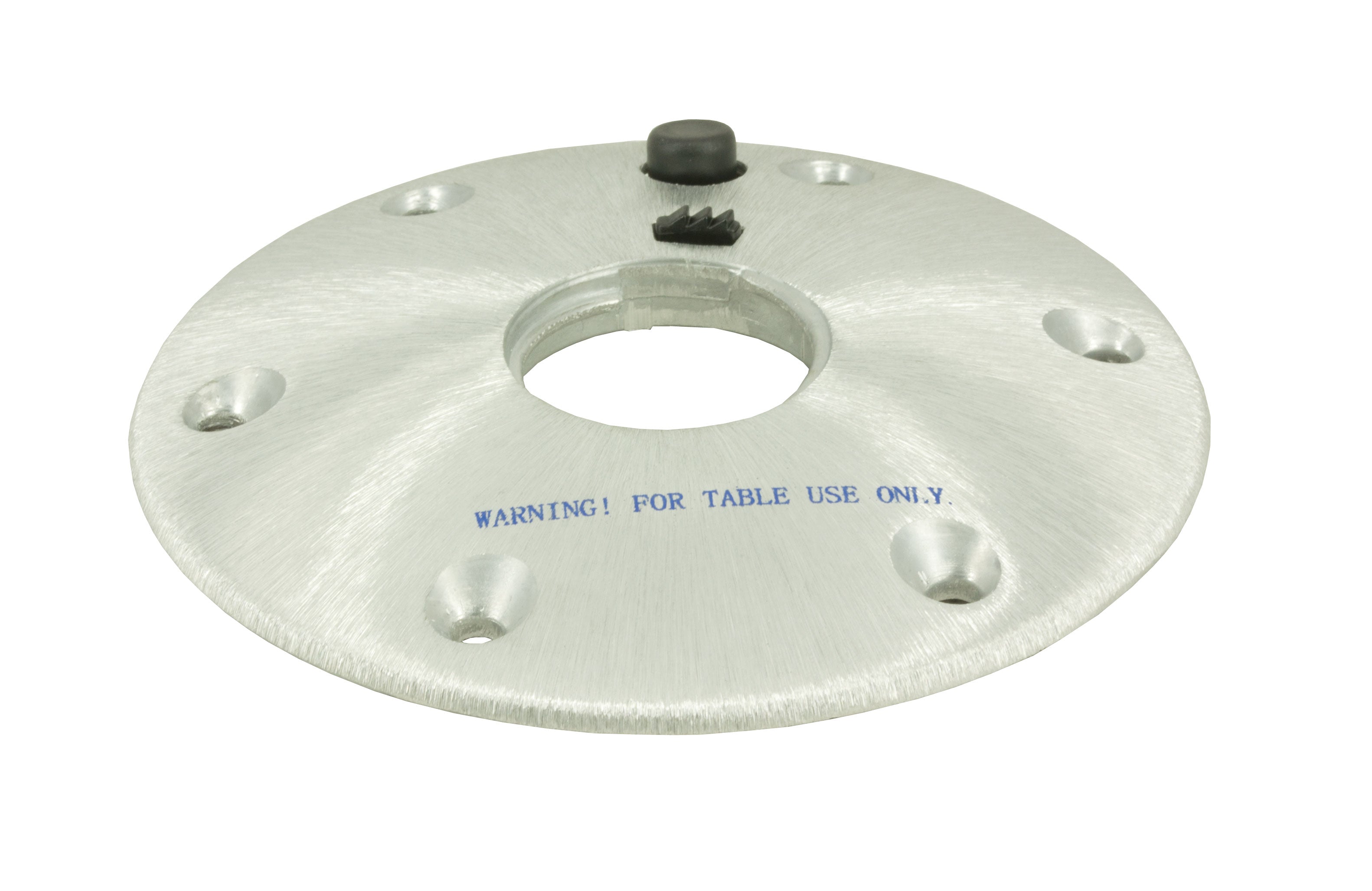Springfield 1690001-SL Locking Thread-Lock Table Base - 7" Round, Satin Finish