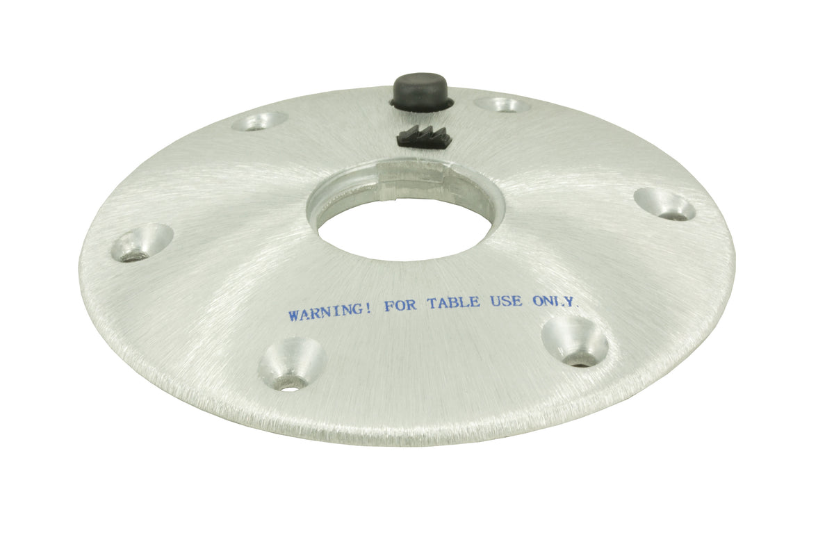 Springfield 1690001-SL Locking Thread-Lock Table Base - 7" Round, Satin Finish