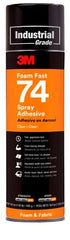 3M 7000023925 Foam Fast Spray Adhesive 74 - 24 oz., Orange