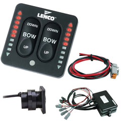 Lenco Marine 15271-001 LED Indicator Two-Piece Tactile Switch Kit for 12 & 24 Volt Dual Actuators