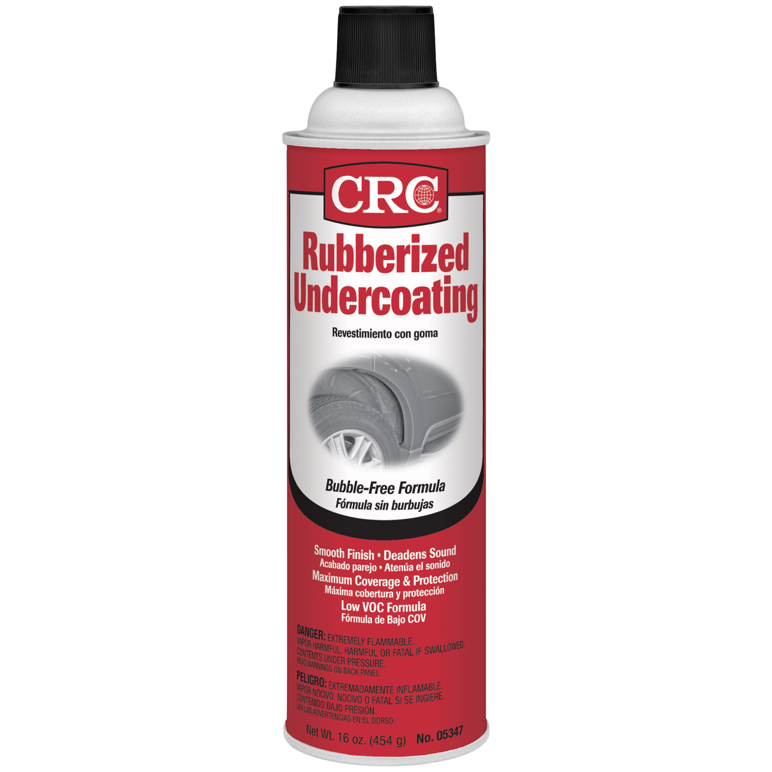 CRC 05347 Rubberized Spray Undercoating with Bubble-Free Formula - 16 oz.