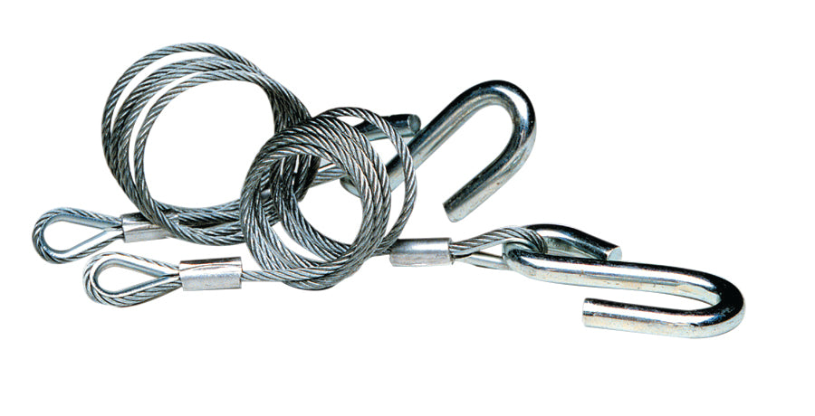 Tie Down 59539 Hitch Cables with Wire Safety Latch Class III - 5,000 lbs., Galvanized
