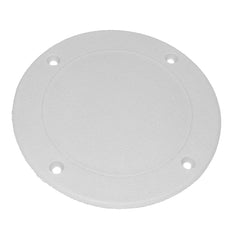T-H Marine SDP-2W-DP Screw Down Deck Plate - Off White, 8"