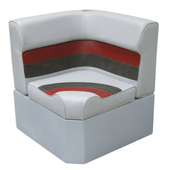 Wise 8WD133-1012 Deluxe Corner Section - Grey/Charcoal/Red