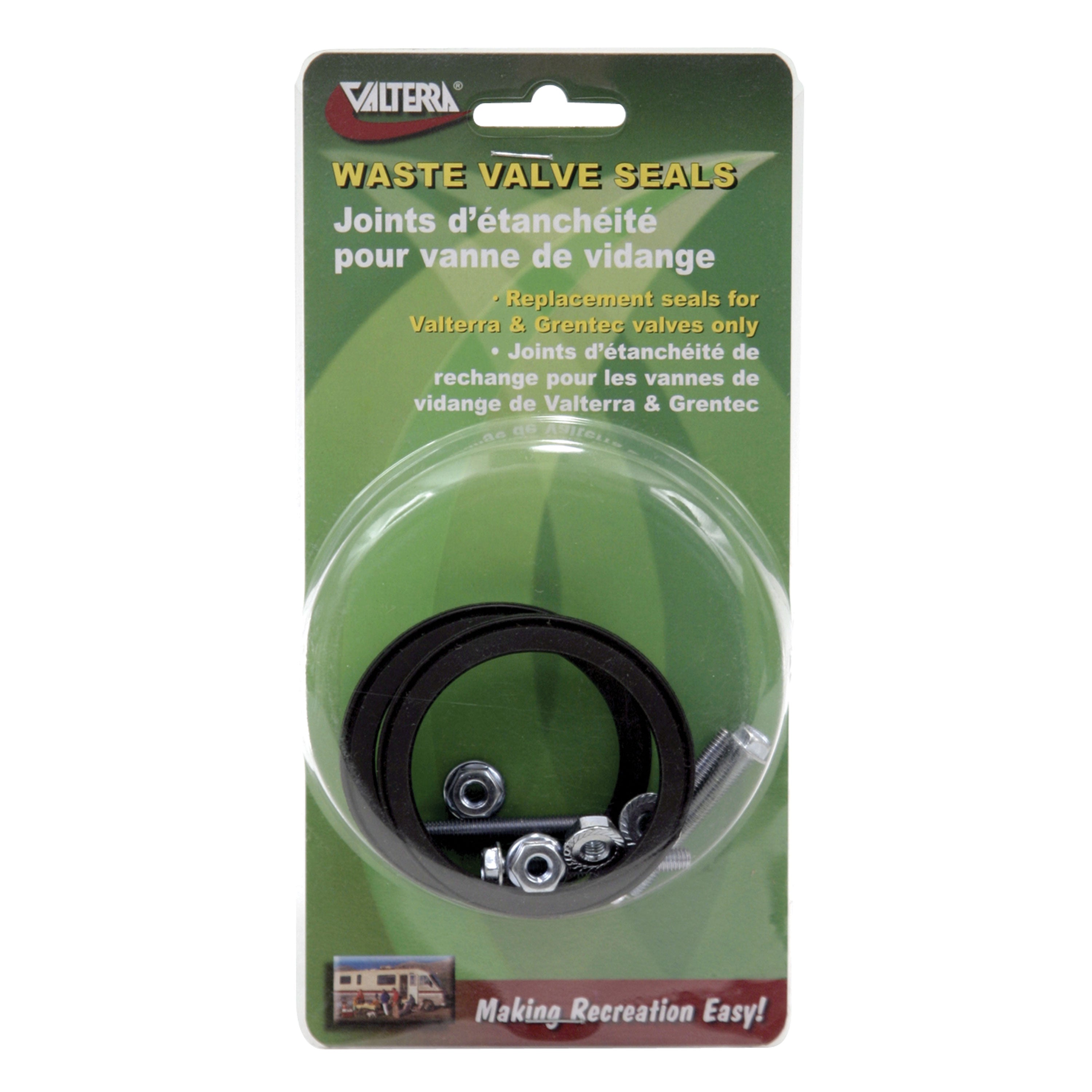 Valterra T1002-7VP Waste Valve Seal with Hardware - 2", Pack of 2