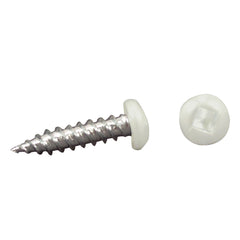 AP Products 012-PSQ50 8 X 1 Pan Head Square Recess Screw, Pack of 50 - 1", White