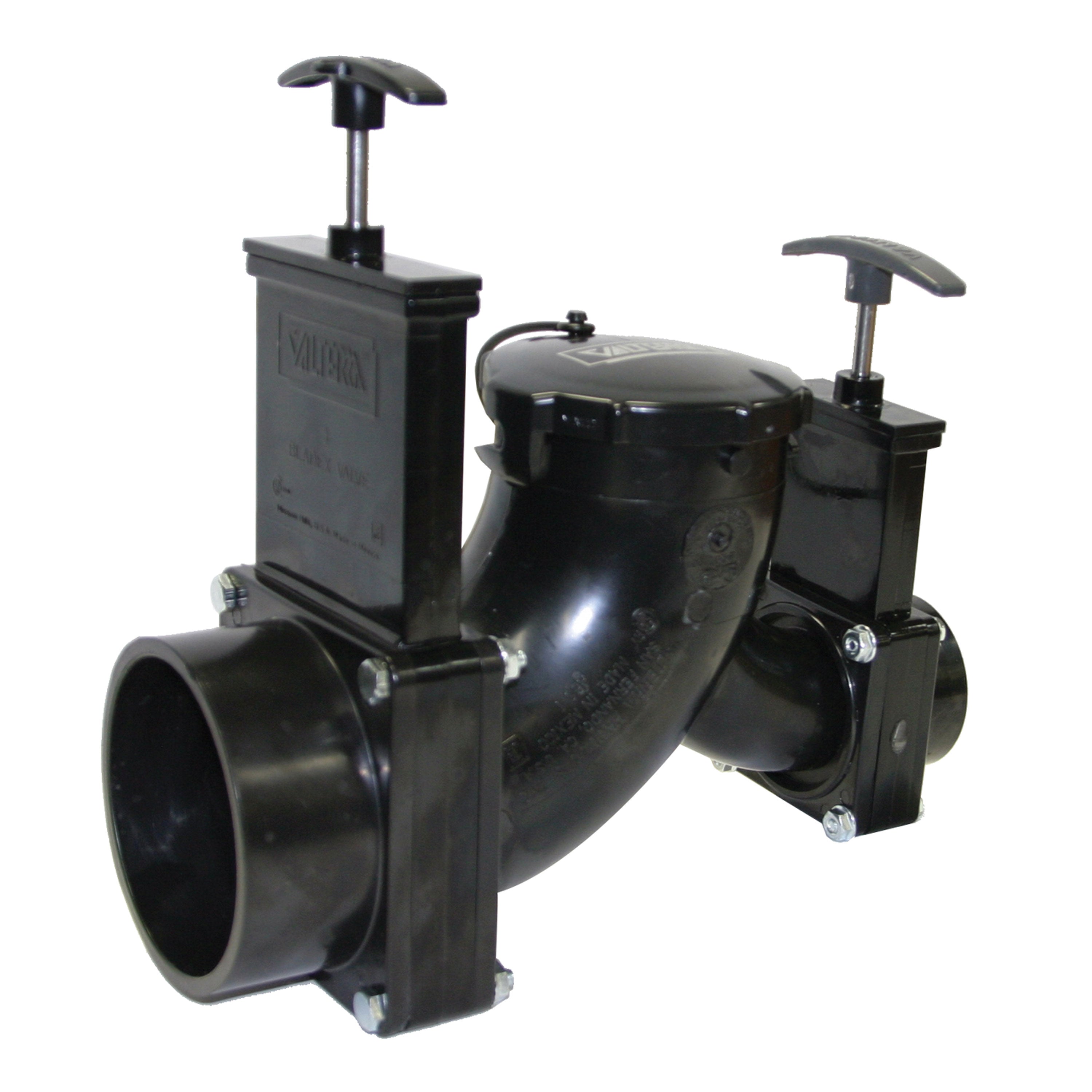 Valterra T80 Rotating Valve - Double Ell, 3" Hub x 1-1/2" Hub x 3" Bayonet