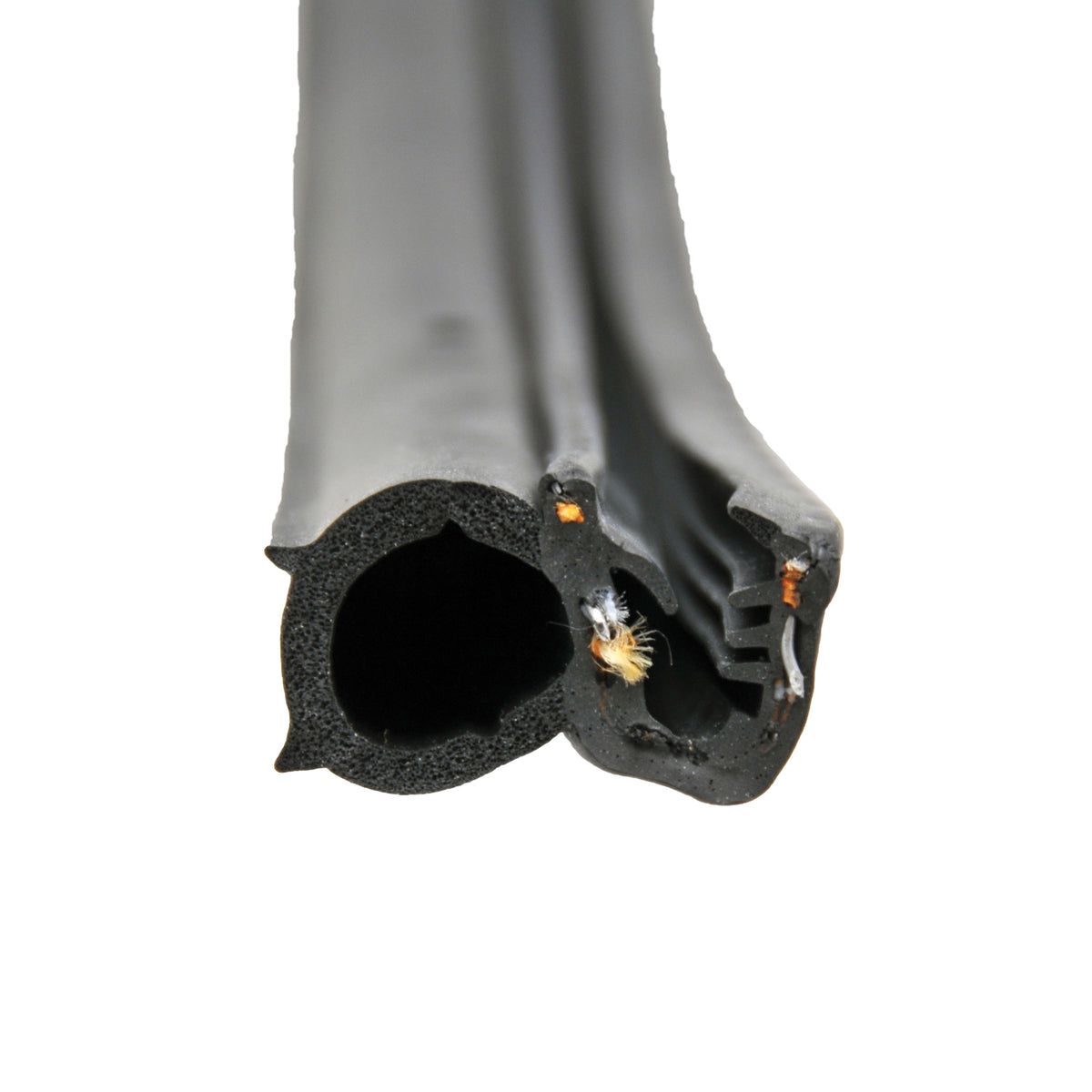 AP Products 018-088-BB Single Bulb Seal with Slide-On Clip - Black, 1" x 3/4" x 28'