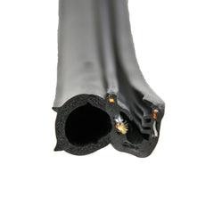 AP Products 018-088-BB Single Bulb Seal with Slide-On Clip - Black, 1" x 3/4" x 28'