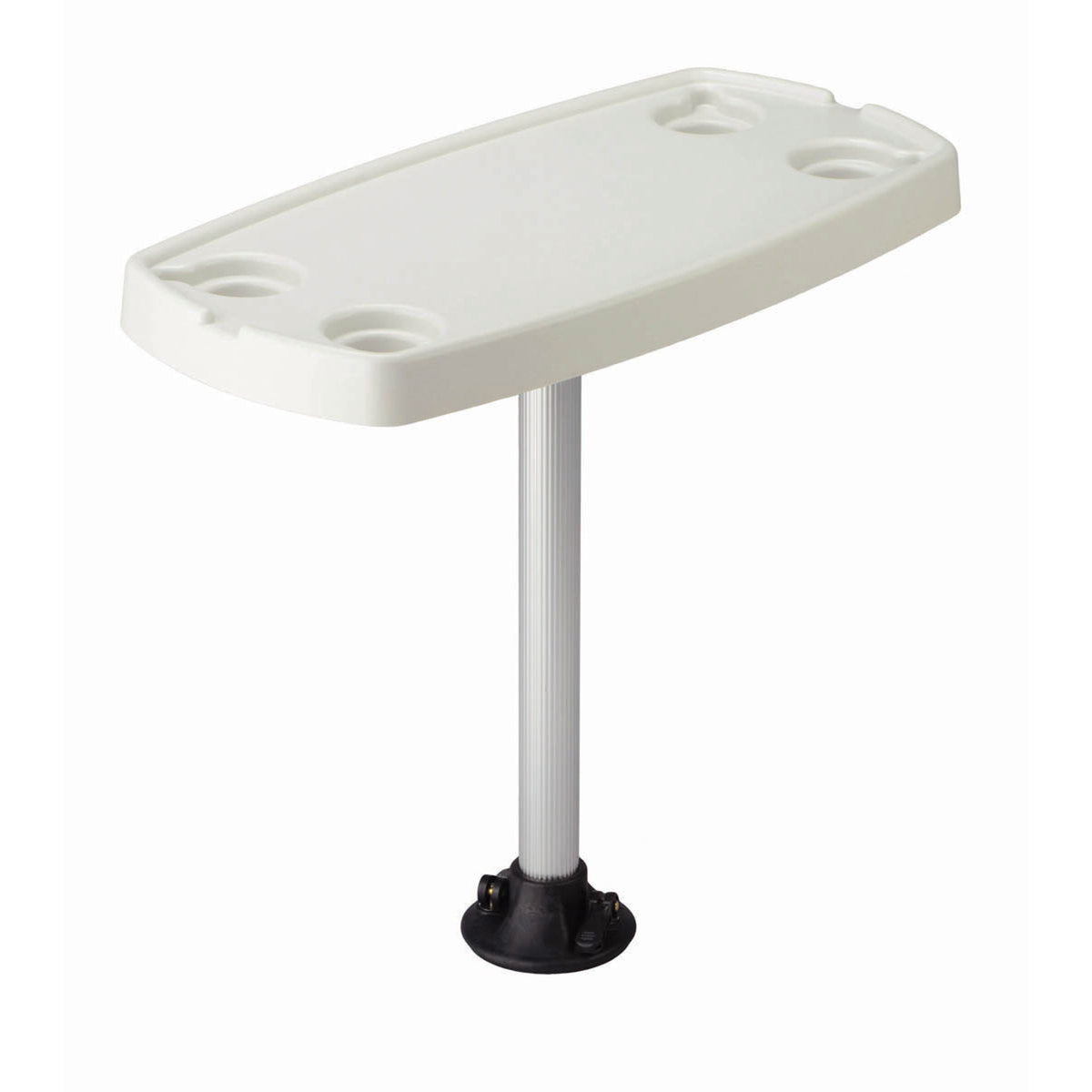 Garelick 75321-21 Rectangular ABS 16" x 32" Table Top with Attached Table Adapter Socket for 2.25" Table Pedestal