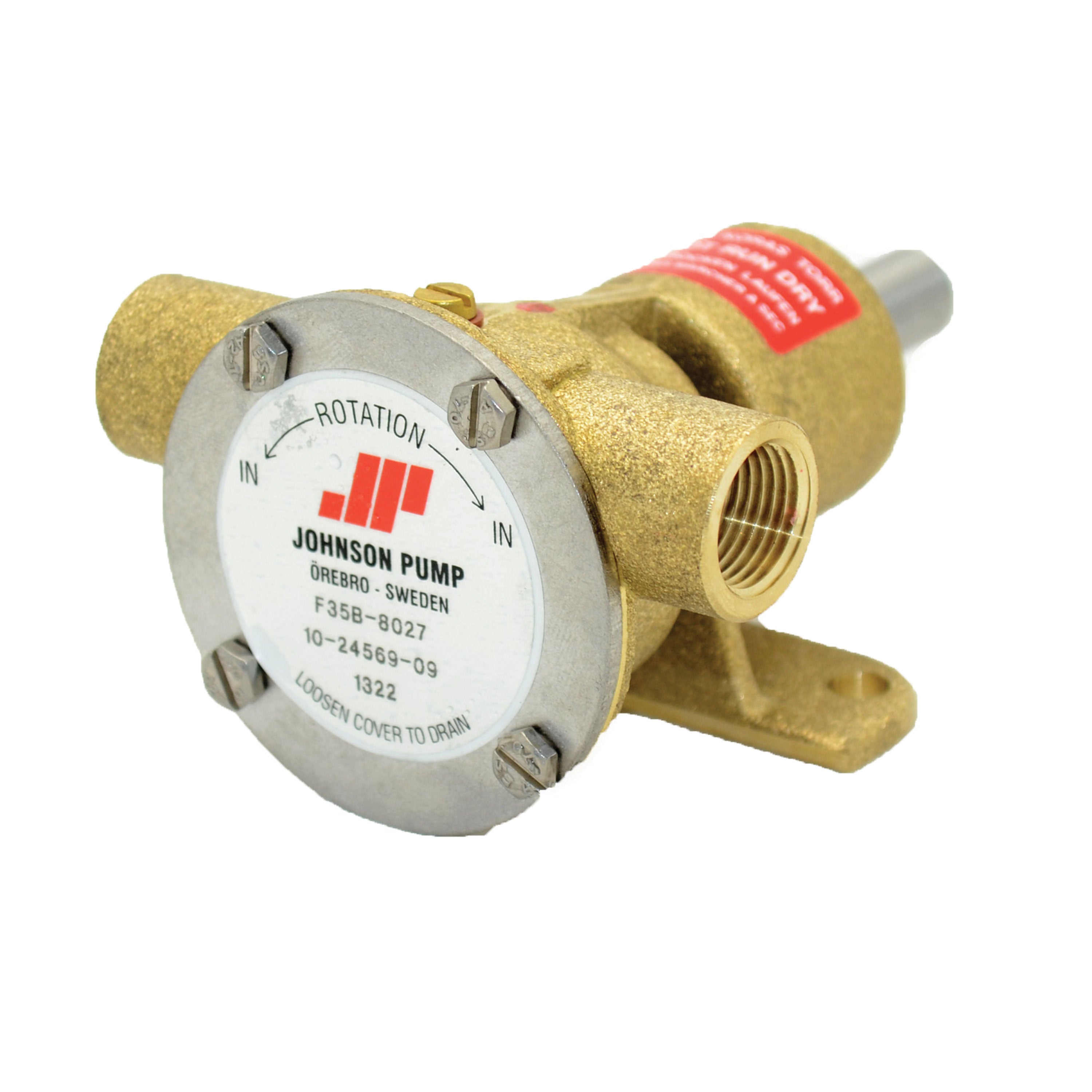 Johnson Pump 10-24569-09, F35B-8 Pedestal-Style Flexible Impeller Pump