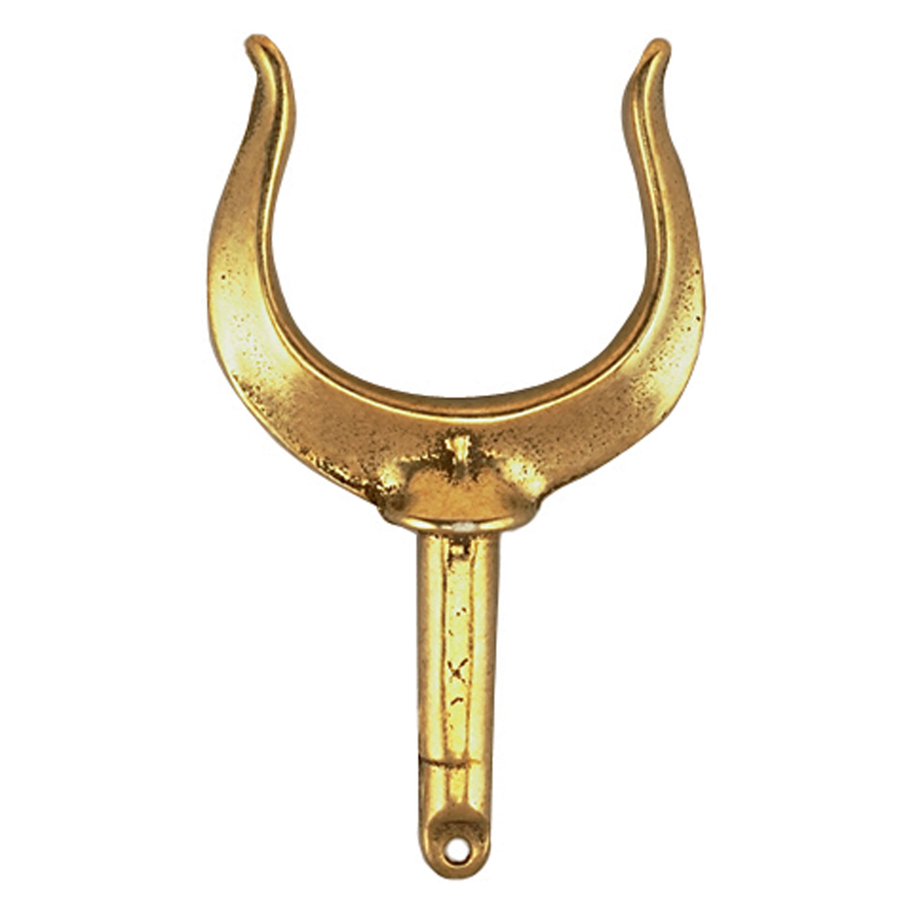 Perko 0828DP0PLB Ribbed-Type Rowlock Horns - 2", Manganese Bronze Finish