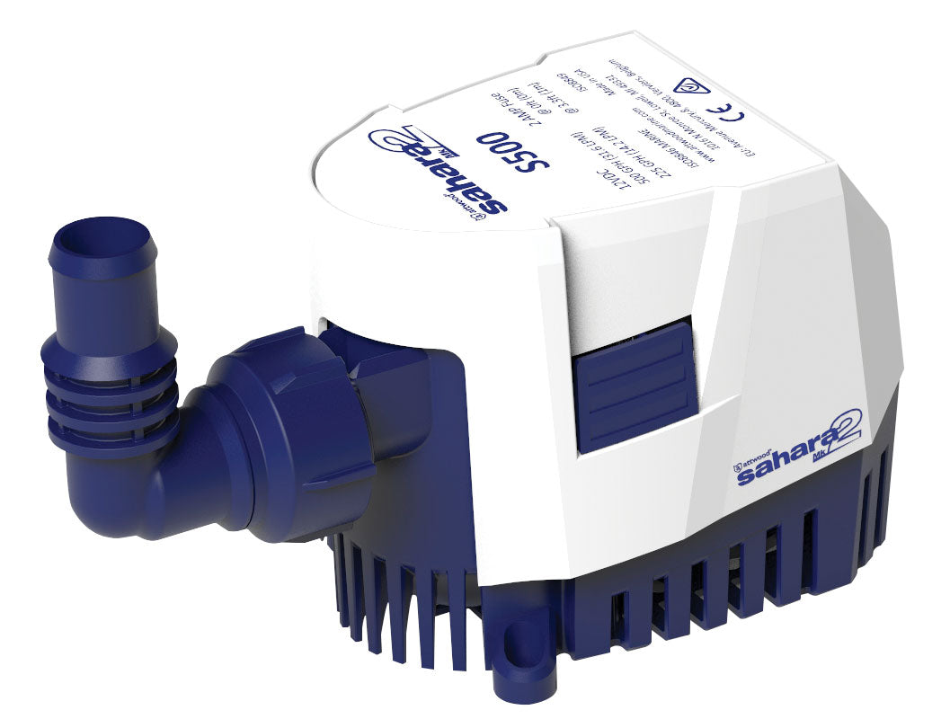 Attwood 5505-7 Sahara Mk2 Automatic Bilge Pump - 12V, 500 GPH