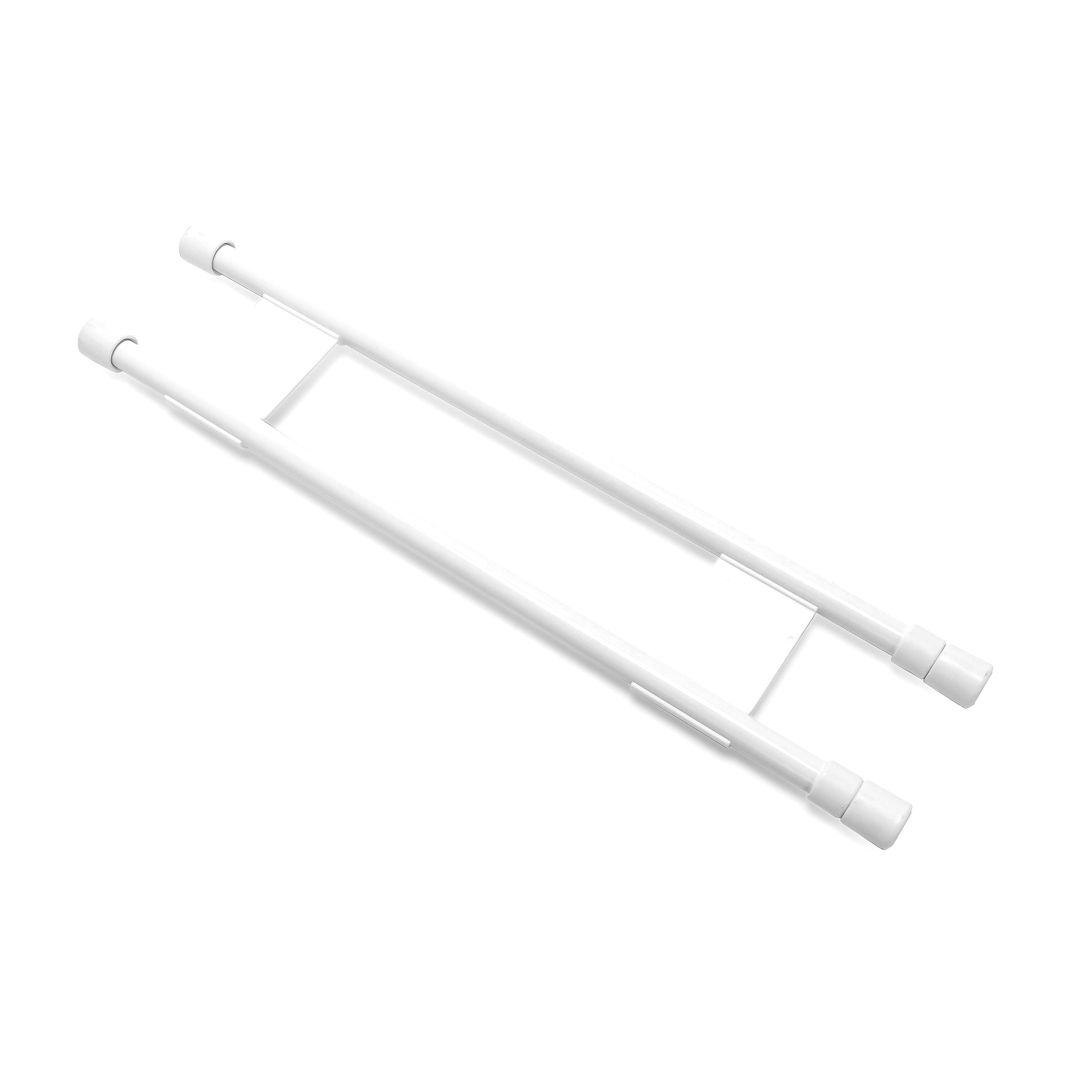 Camco 44063 Cupboard Bars - Double Bar, 1 Pack, White