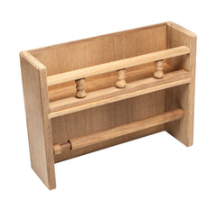 Whitecap 62446 Teak Spice Rack with Paper Towel Holder
