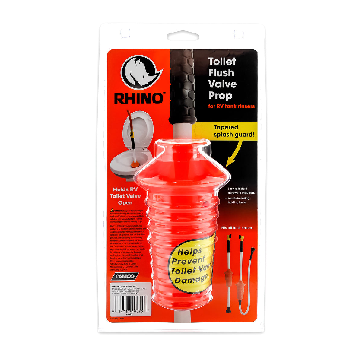 Camco 40075 Toilet Flush Valve Prop