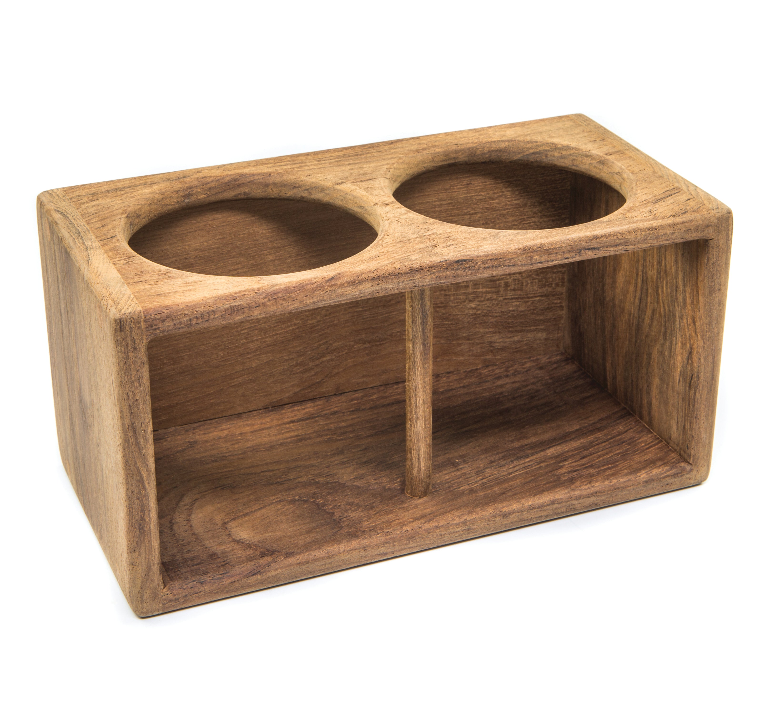 Whitecap 62610 Teak Two-Drink Rack