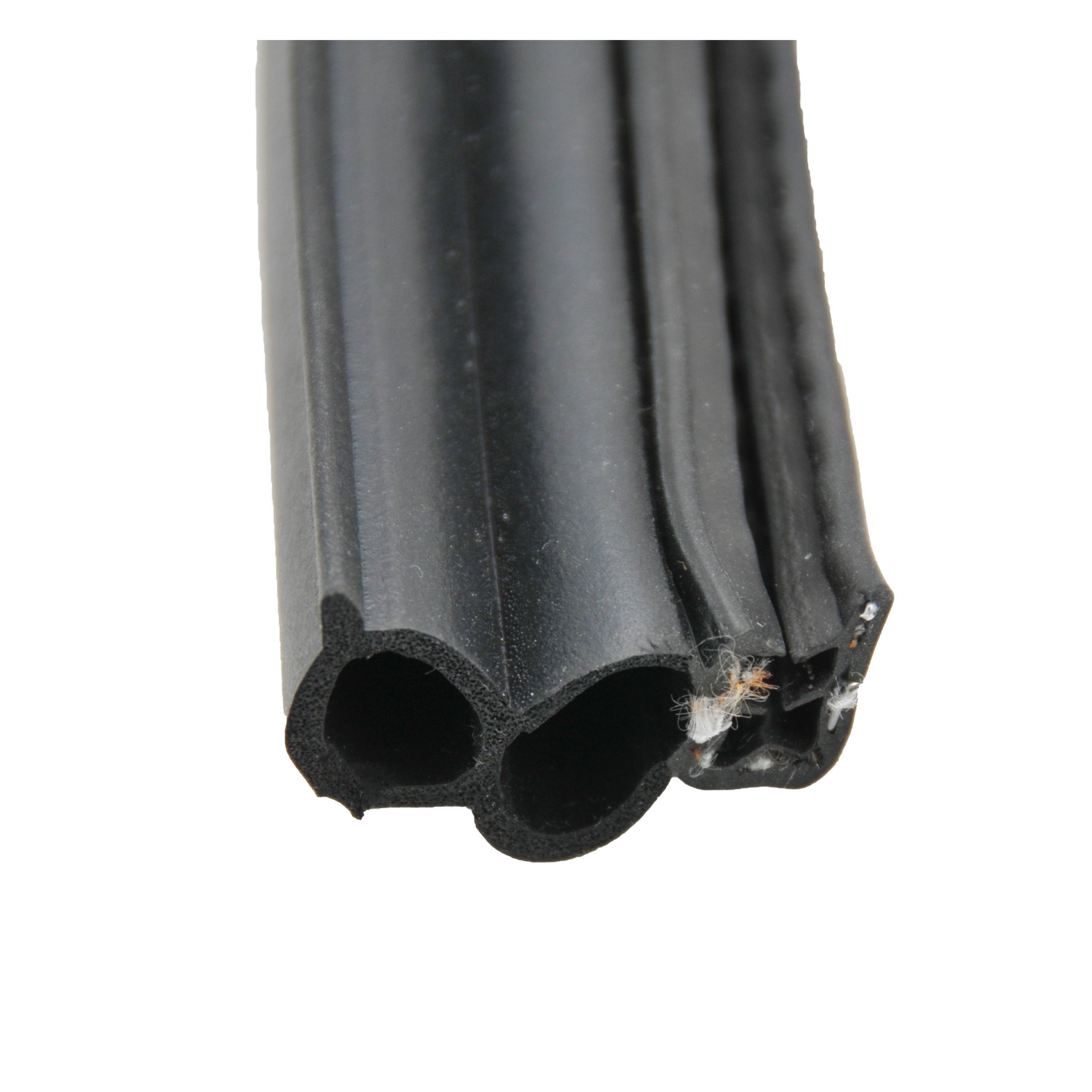 AP Products 018-181-BB Black Double Bulb Seal with Slide-On Clip - 1-1/2" x 3/4" x 28'