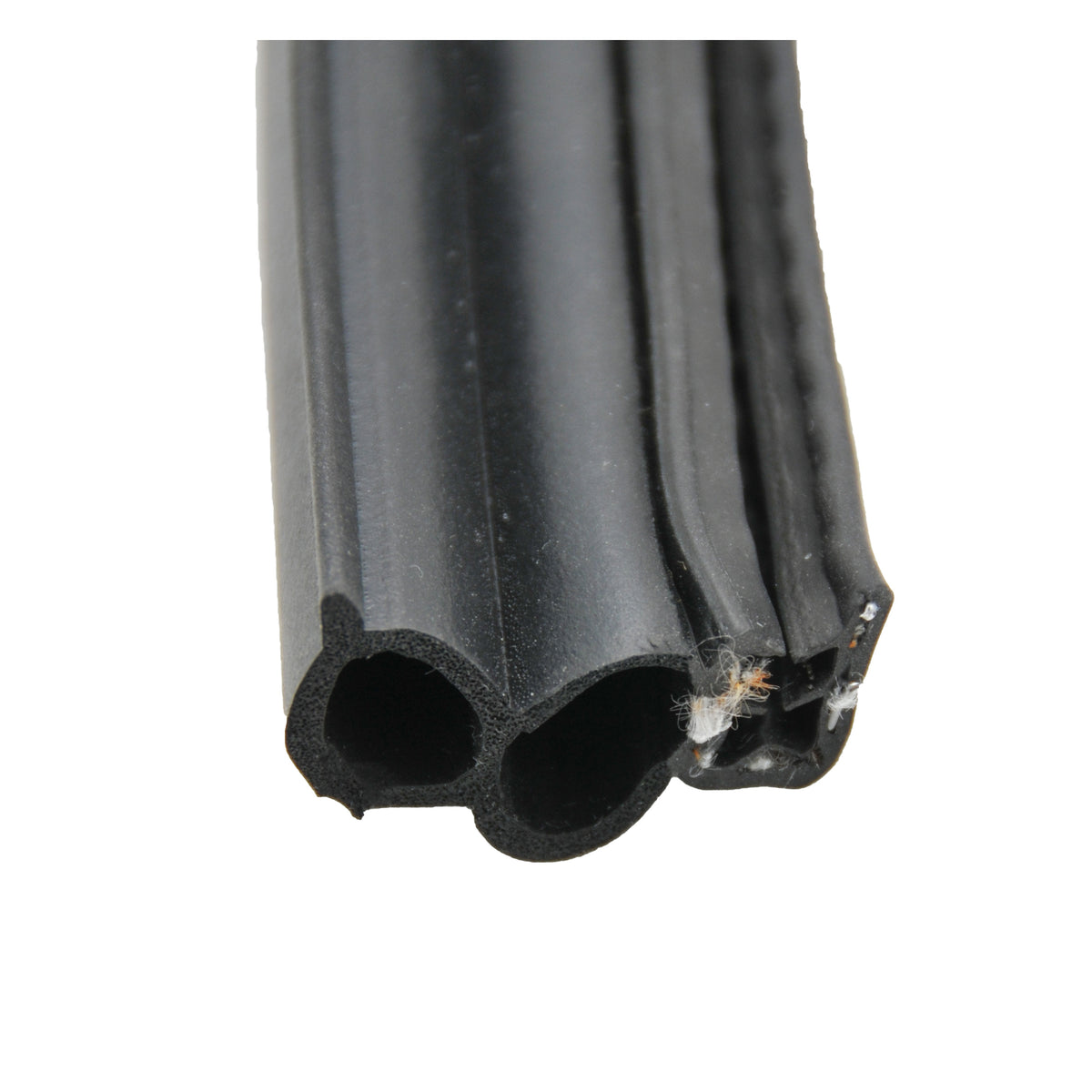 AP Products 018-181-BB Black Double Bulb Seal with Slide-On Clip - 1-1/2" x 3/4" x 28'