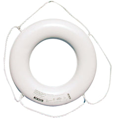 Jim-Buoy JBW-X-30 JBX-Series Life Ring without Beckets - 30", White
