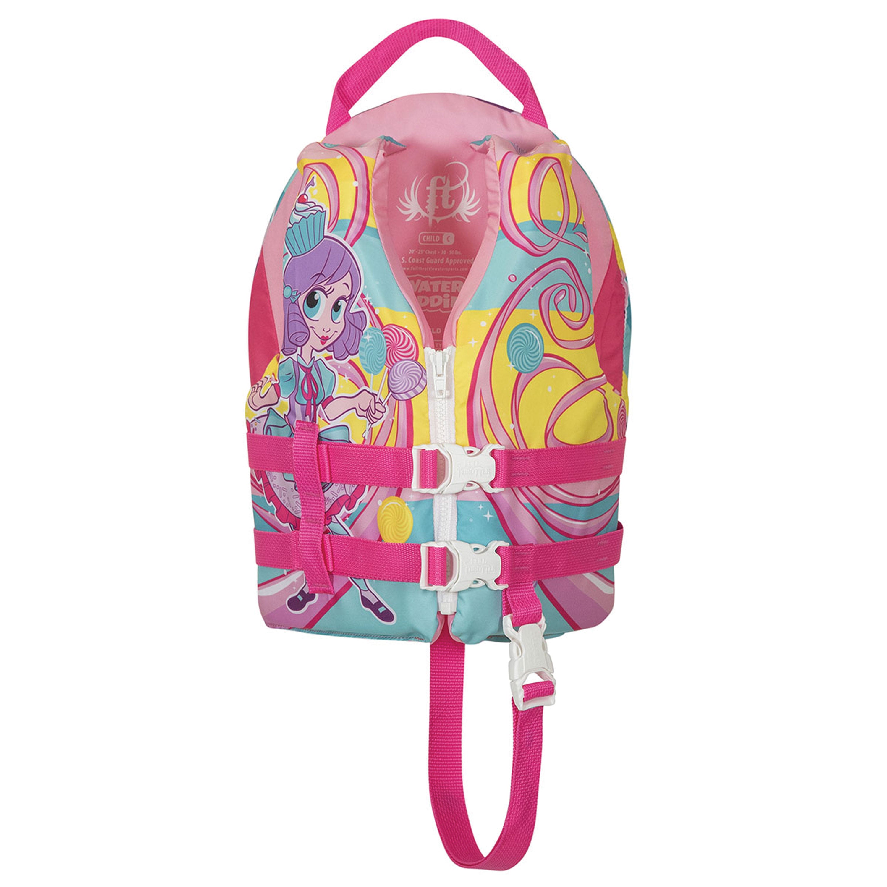 Full Throttle 104300-105-001-17 Child Water Buddies Vest - Princess