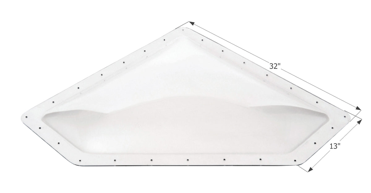 Icon 01868 RV Skylight NSL2810 - 32" x 13" with Neo Angle, Clear