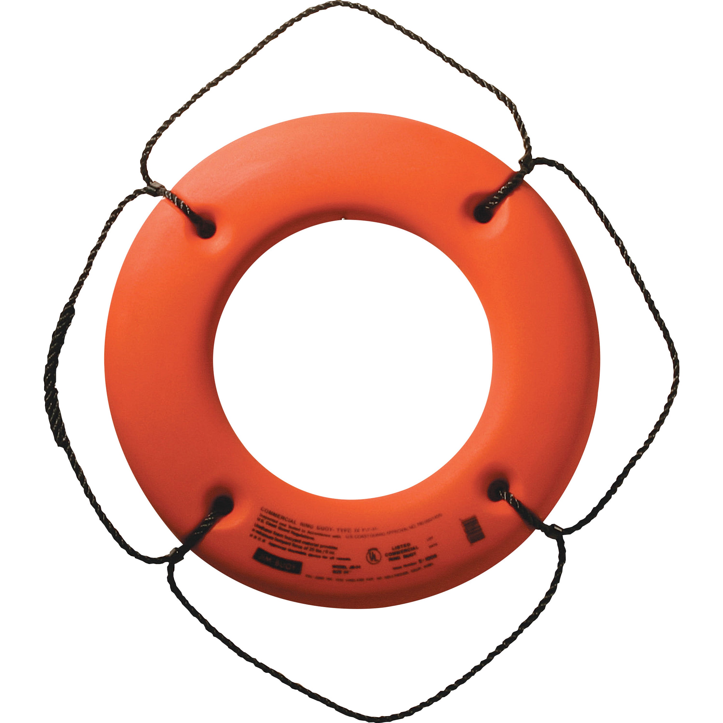 Jim-Buoy HS-30 O Hard Shell Series Life Ring - 30", Orange