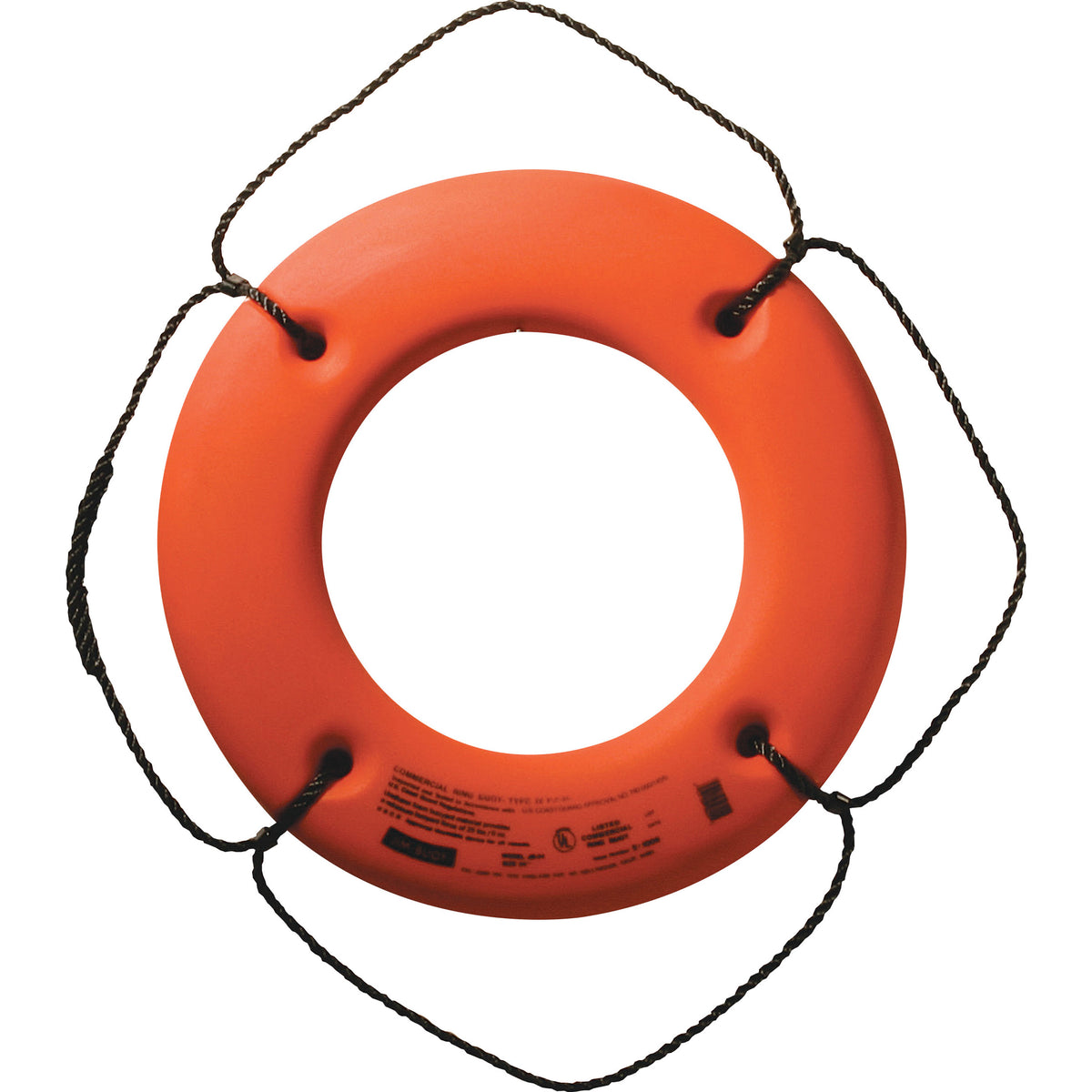 Jim-Buoy HS-30 O Hard Shell Series Life Ring - 30", Orange
