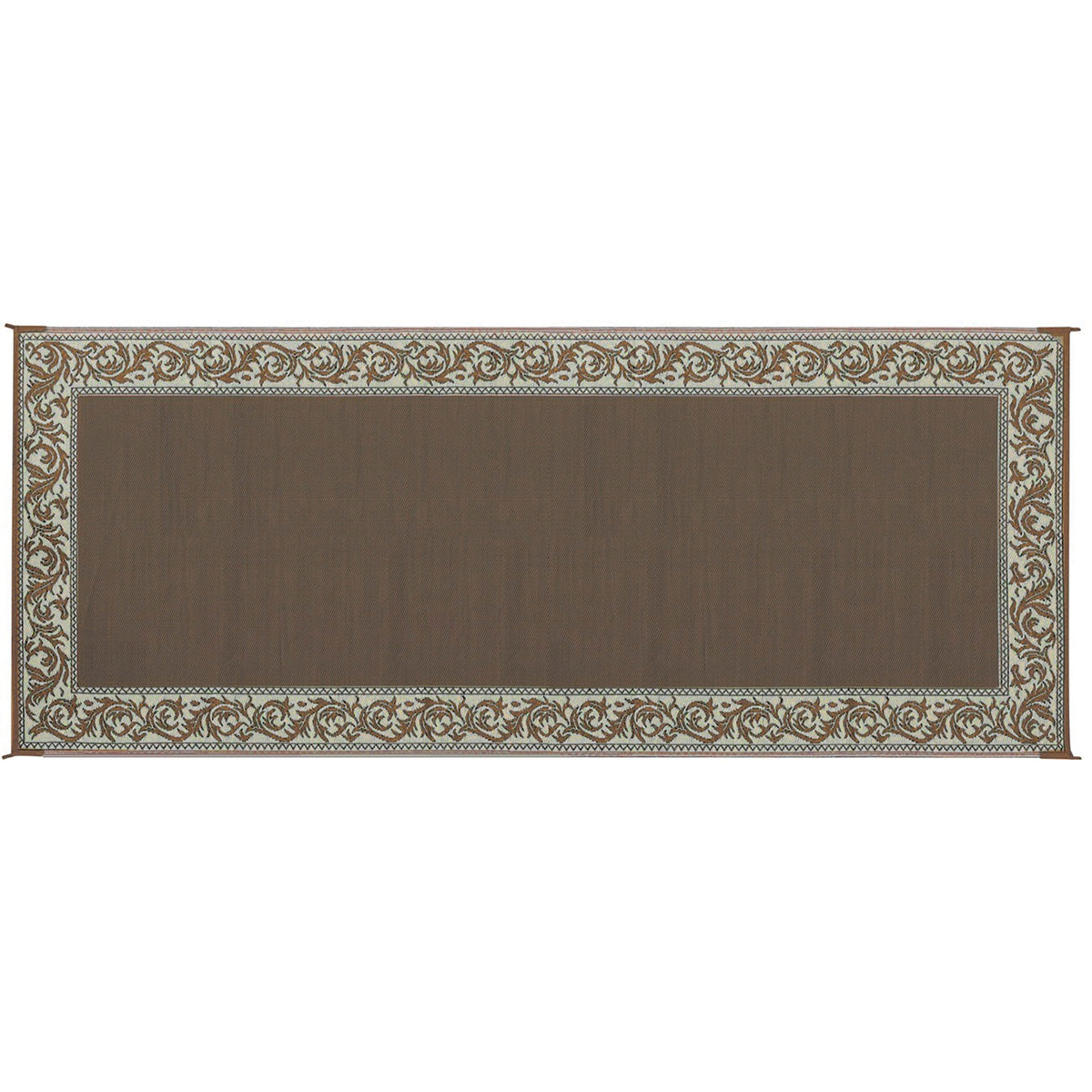 Ming's Mark RC7 Stylish Camping Reversible Classical Patio Mat - 8' x 20', Brown/Beige