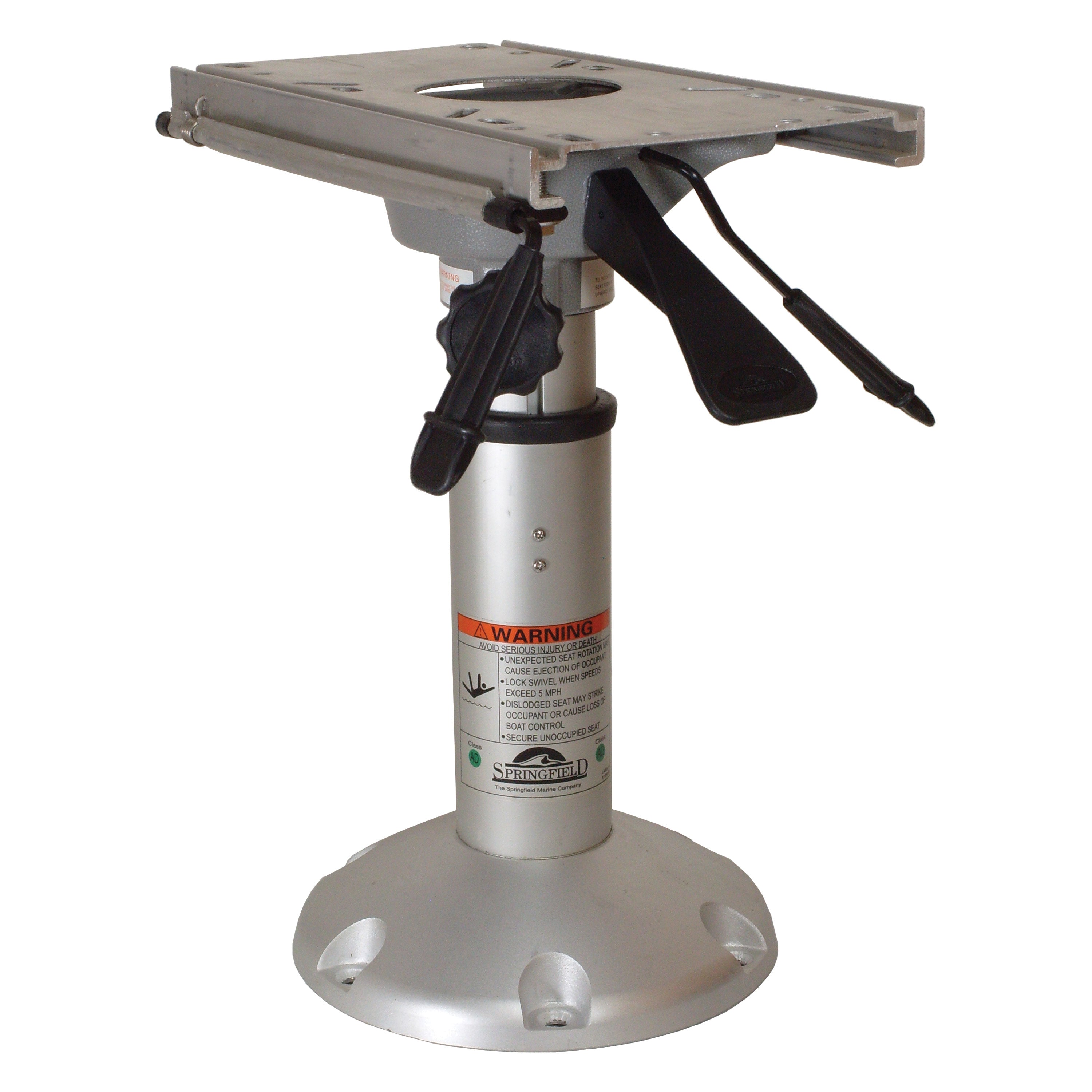 Springfield 1250150-L1 Mainstay Regular 2-3/8" Air-Powered Pedestal - 14.5"-20.5", Slide & Swivel