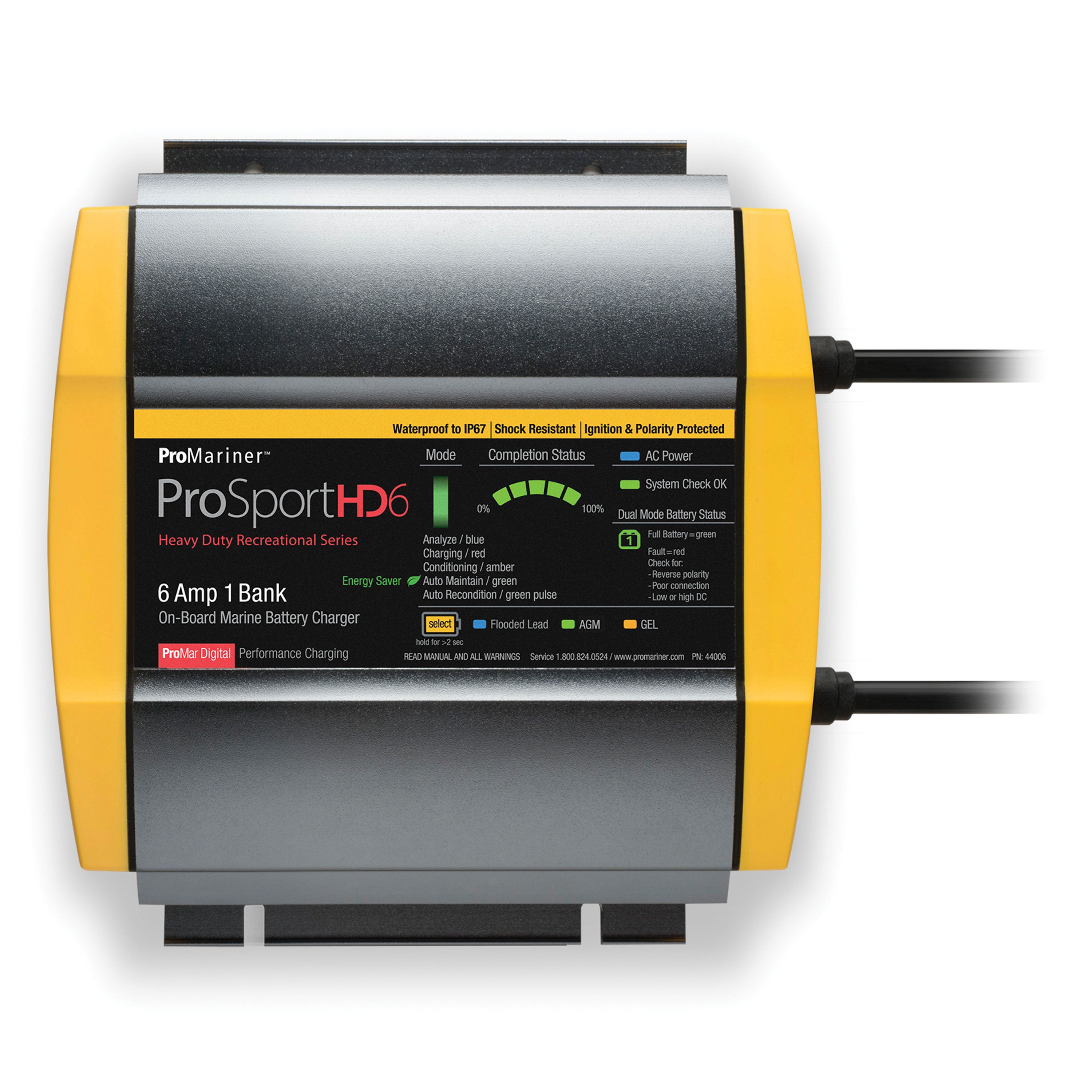 ProMariner 44006 ProSportHD Series Battery Charger - 6 Amp