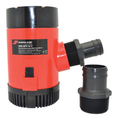 Johnson Pump 40084 Bilge Pump, 1-1/2" and 2" Discharge Ports, 24V - 4000 GPH