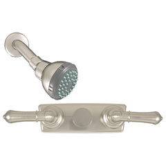 Empire Brass U-YNN54N RV Concealed Tub/Shower Diverter with Teapot Handles and Shower Head - 4", Brushed Nickel