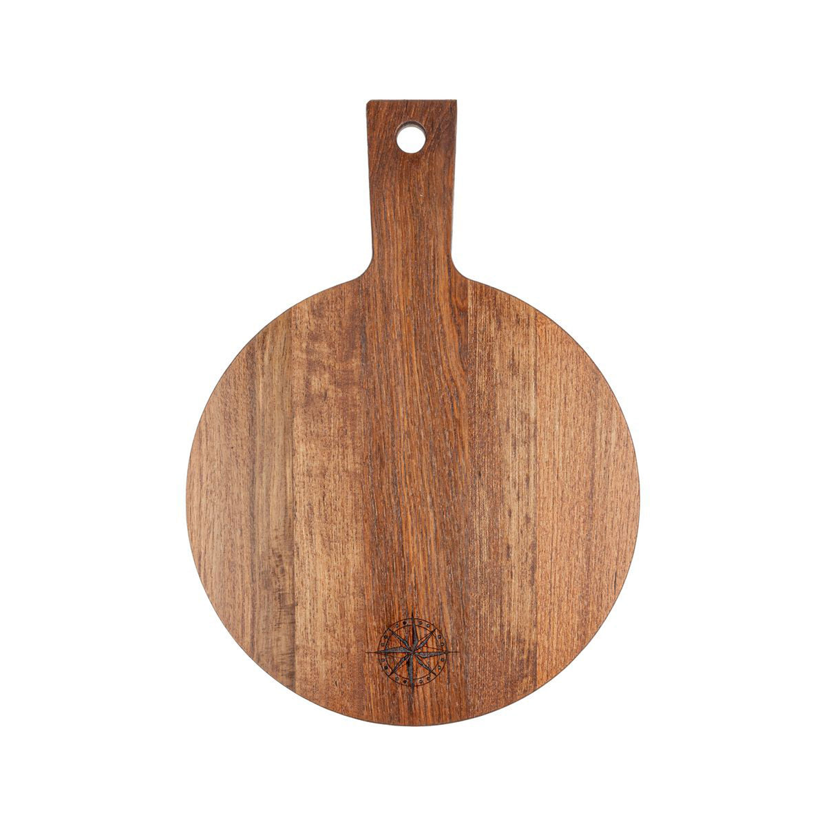 Whitecap 60762COMC Chef's Collection Teak Round Serving Board with Compass