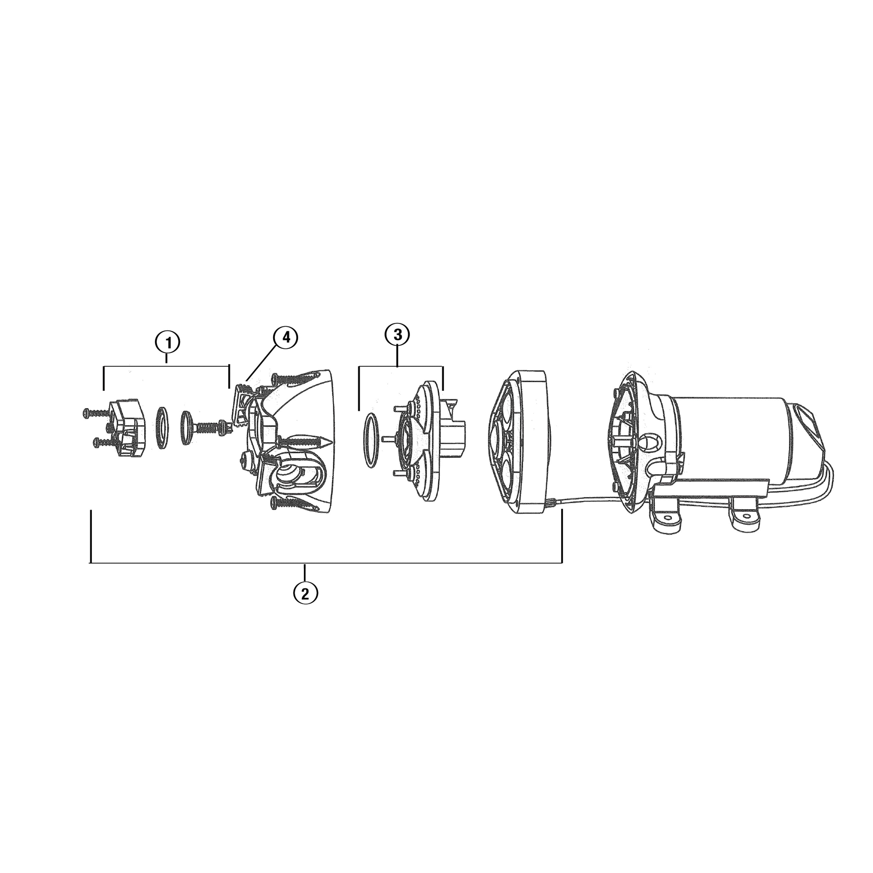 Flojet 20407-034 Triplex Diaphragm 3500 Series - Check Valve Assembly