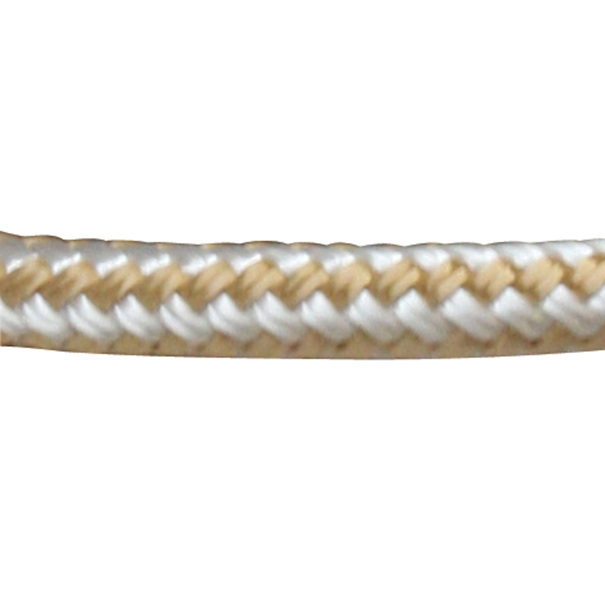 Sea-Dog 302110200G/W-1 Double Braided Nylon Anchor Line with Thimble - 3/8" x 200', Gold/White