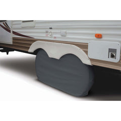 Classic Accessories 80-211 XL Dual Axle Wheel Cover - Fits 30" to 33", White