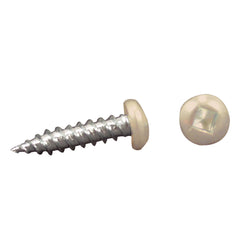 AP Products 012-PSQ50 8 X 1- 1/4 Pan Head Square Recess Screw, Pack of 50 - 1-1/4", Colonial White