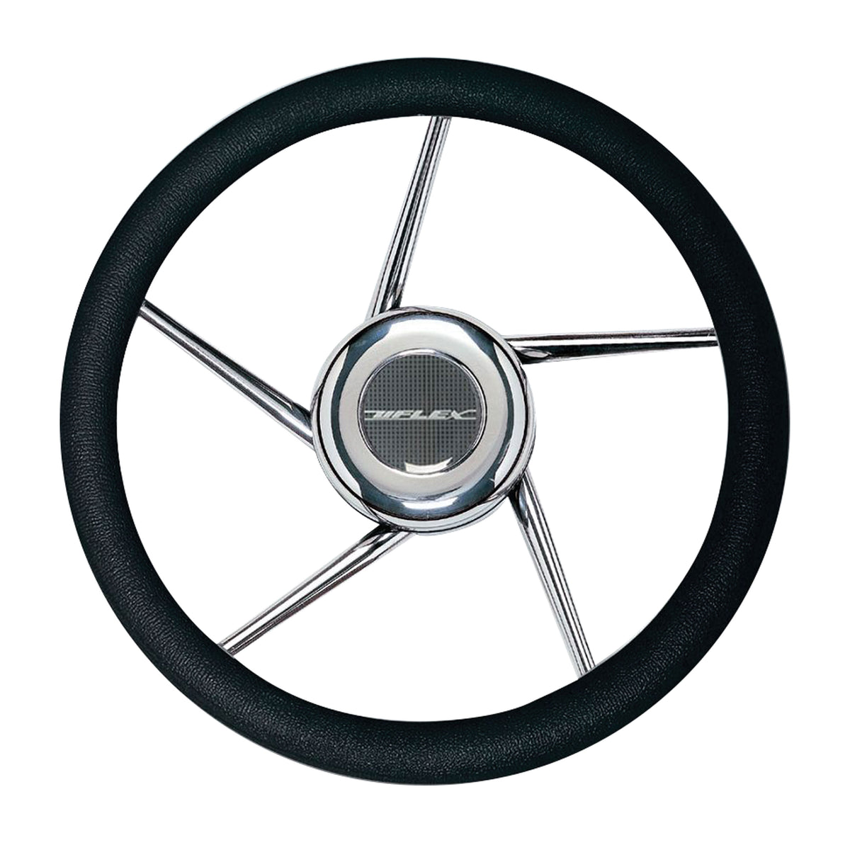 Uflex V01 Non-Magnetic Stainless Steel Steering Wheel - Black