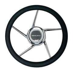 Uflex V01 Non-Magnetic Stainless Steel Steering Wheel - Black