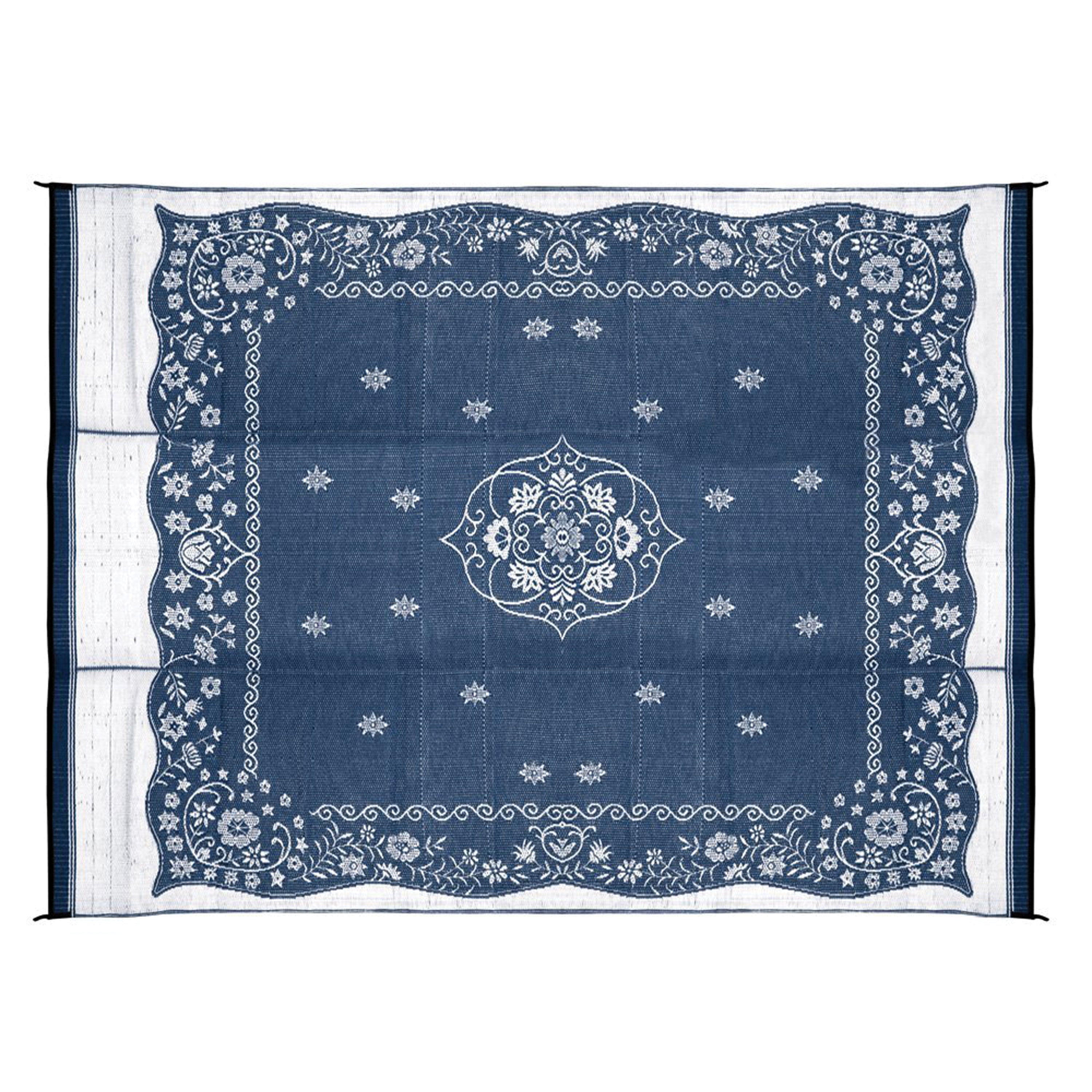 Camco 42851 Oriental Awning Leisure Mat - Blue 9' x 12'