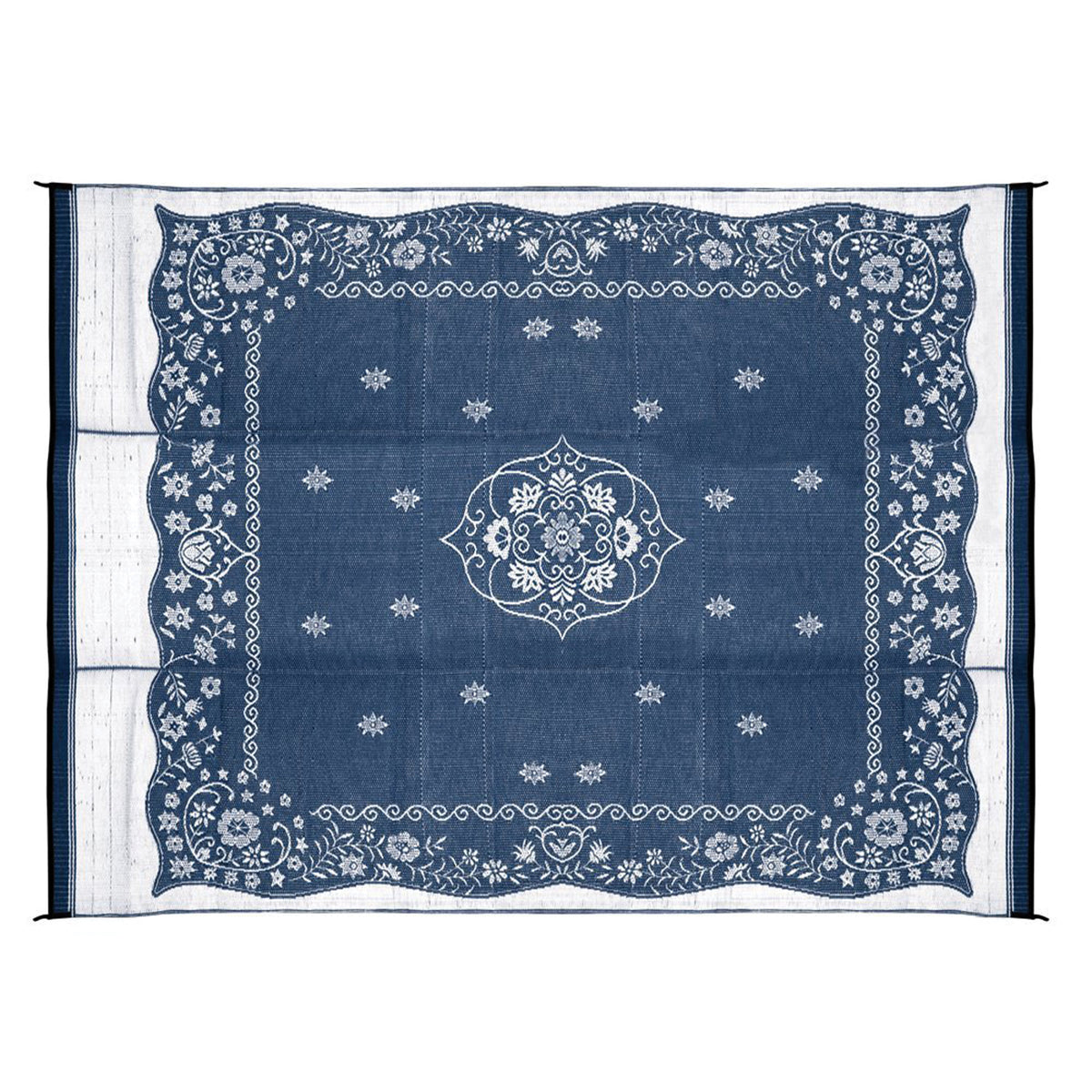 Camco 42851 Oriental Awning Leisure Mat - Blue 9' x 12'