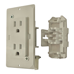 Diamond Group by Valterra DG15IVVP Decor Receptacle with Cover - 15A, 125V, Ivory