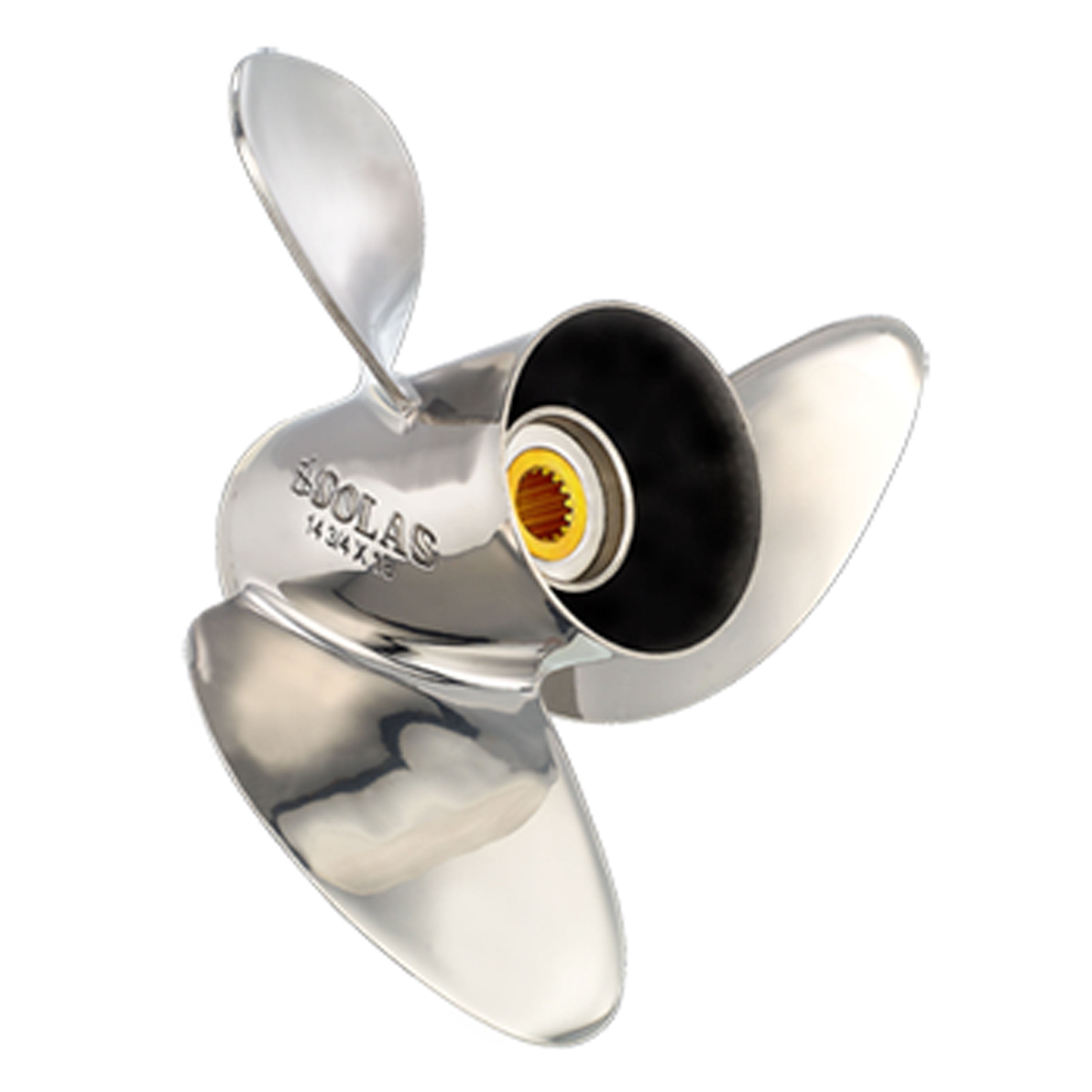 Solas 3451-139-17 HR Titan 3 Stainless Steel 3-Blade Propeller - RH, 13-7/8" Diameter x 17" Pitch